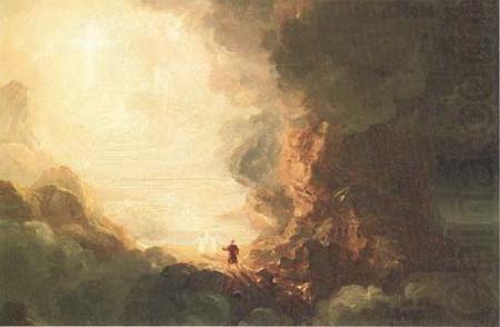 Thomas Cole Study for The Cross and the World:The Pilgrim of the Cross at the End of His Journey (mk13) china oil painting image